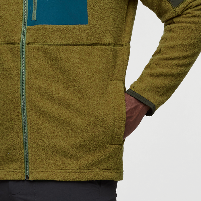 Abrazo Hooded Full-Zip Fleece Jacket - Men's, Woods and Live Oak