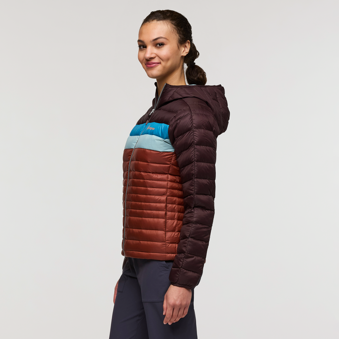 Fuego Hooded Down Jacket - Women's, Coffee/Rusty