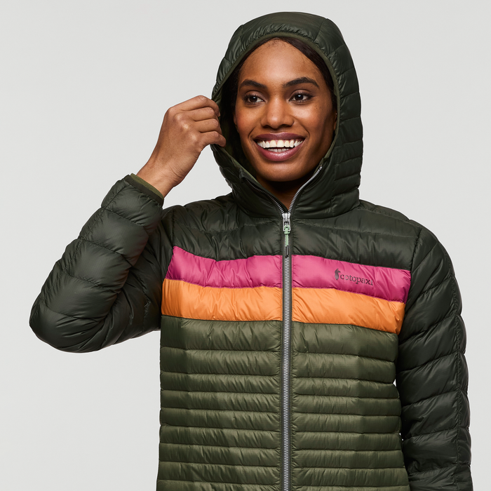 Fuego Hooded Down Jacket - Women's, Woods/Fatigue