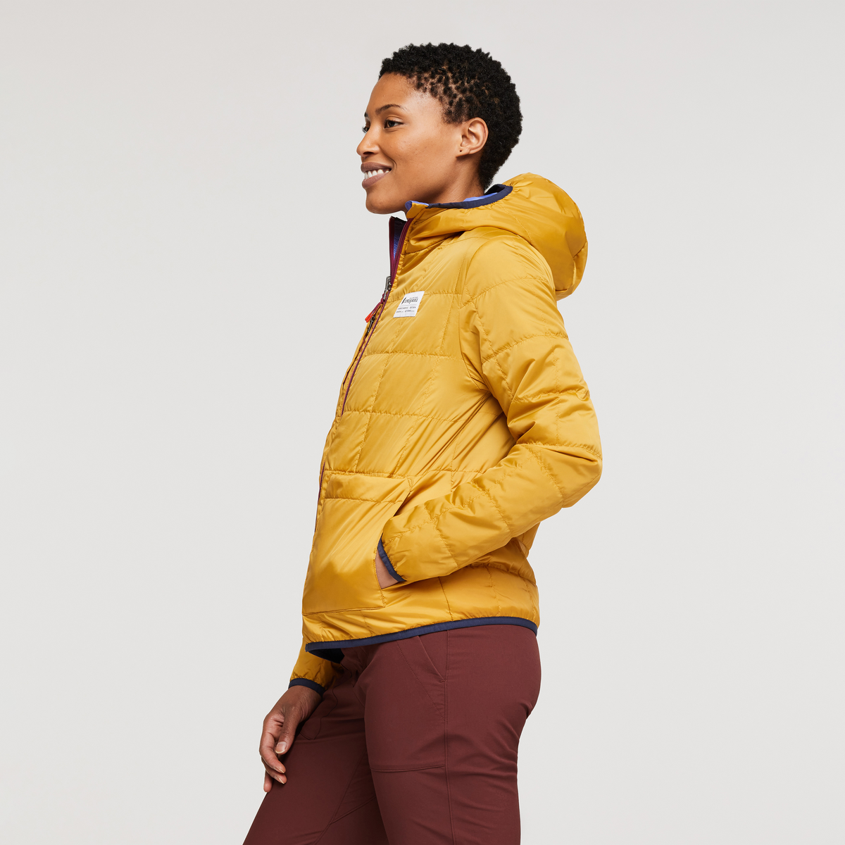 Teca Calido Hooded Reversible Jacket - Women's, Honeybee