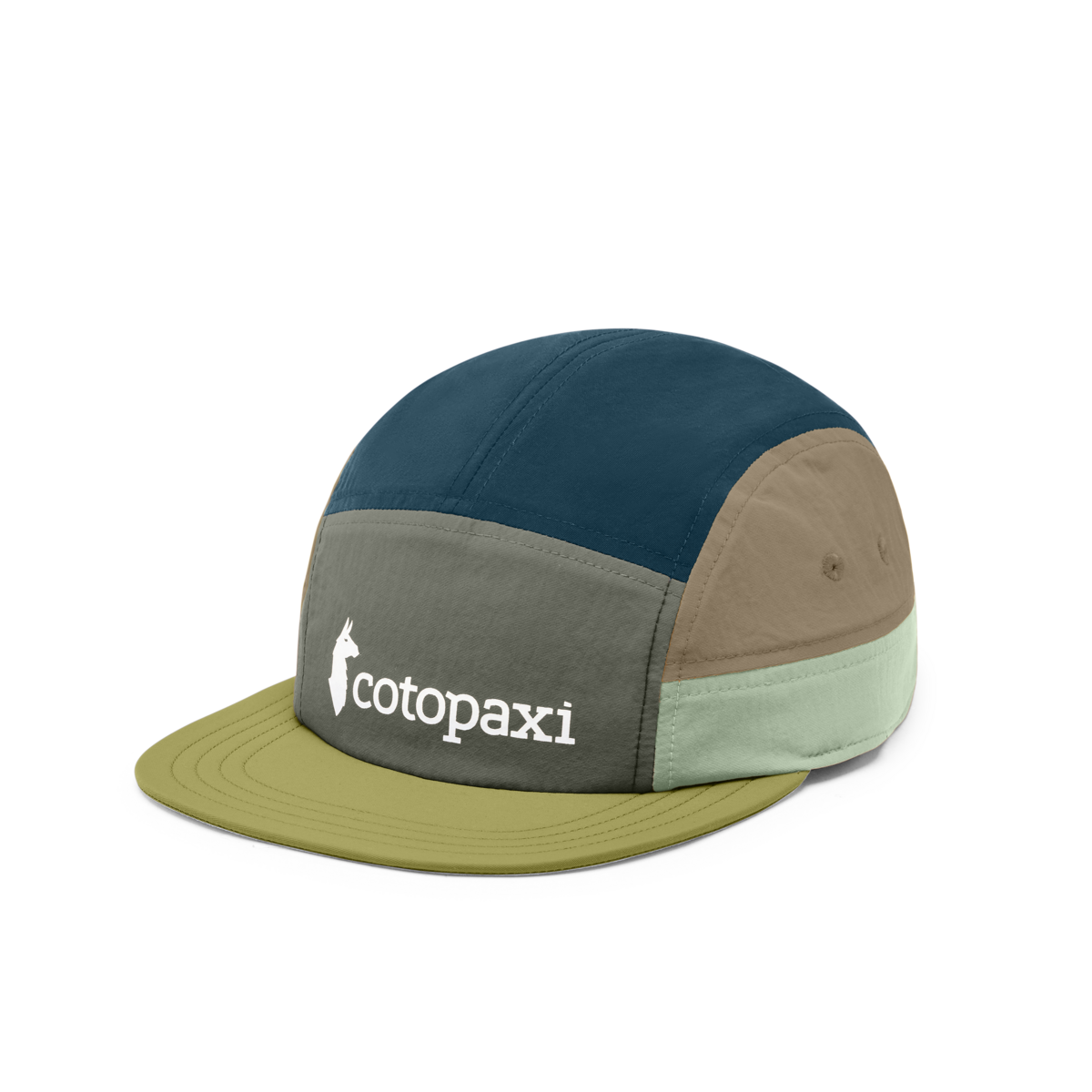 Cotopaxi Tech 5-Panel Hat, Fatigue/Lemongrass