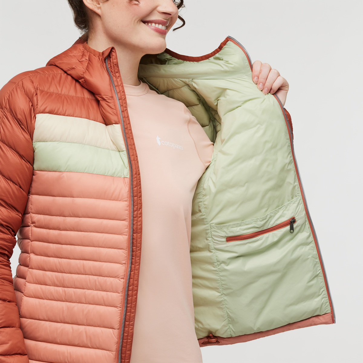 Fuego Down Hooded Jacket - Women's, Faded Brick/Clay