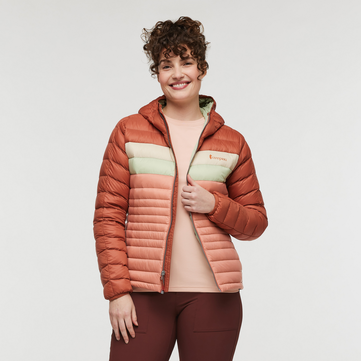 Fuego Down Hooded Jacket - Women's, Faded Brick/Clay