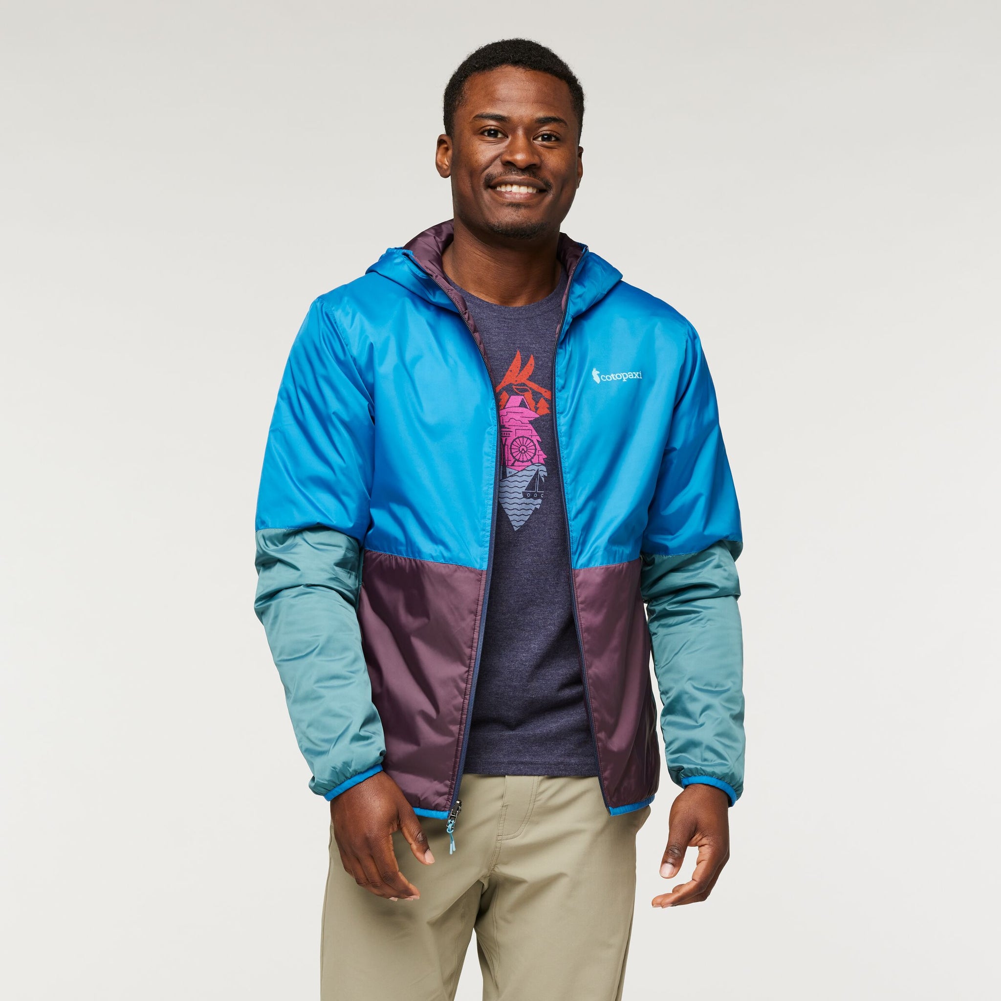 Teca Calido Hooded Reversible Jacket - Men's, Seven Seas