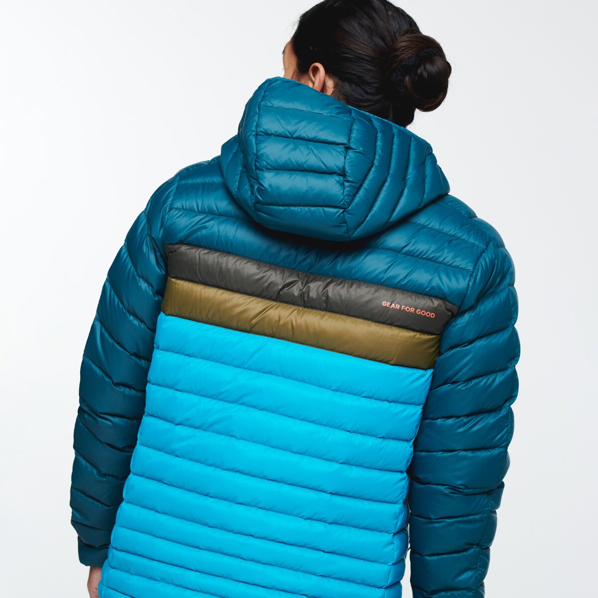 Fuego Down Hooded Jacket - Men's, Deep Ocean/Mineral Blue