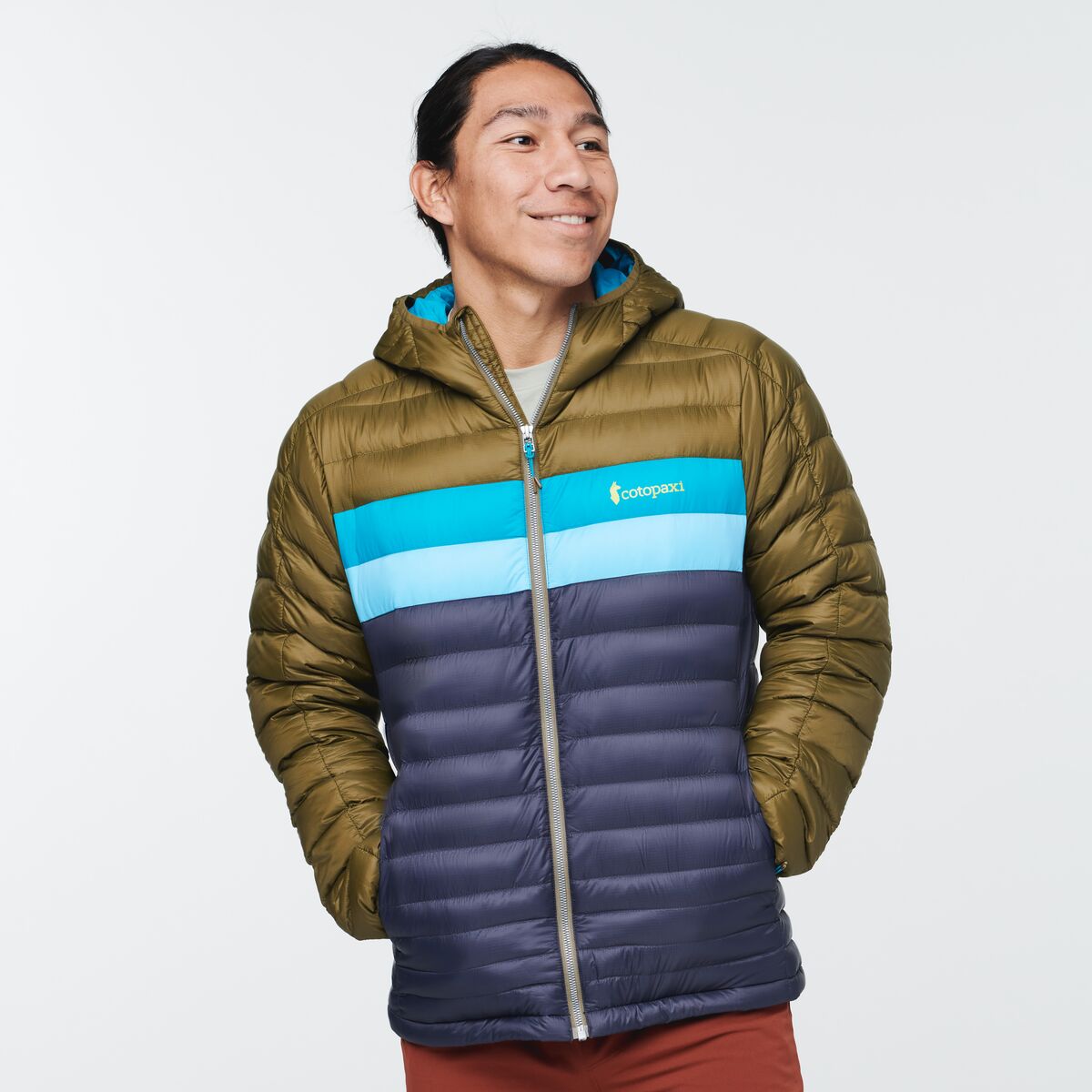 Fuego Down Hooded Jacket - Men's, Oak/Graphite