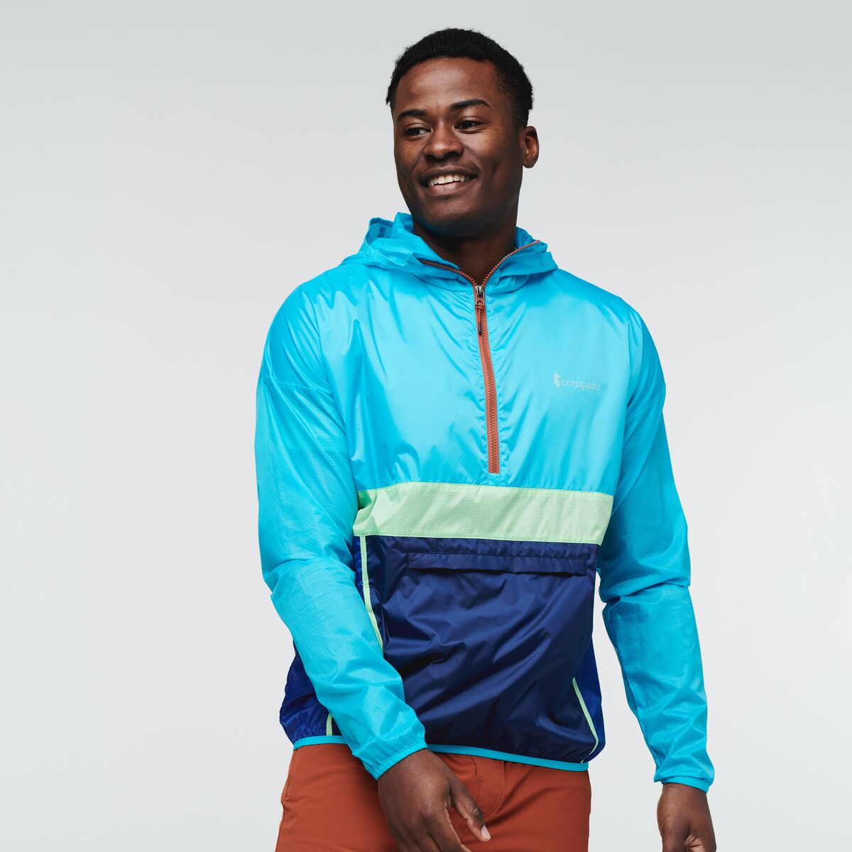 Teca Windbreaker Halfzip - Men's, Sea Salt