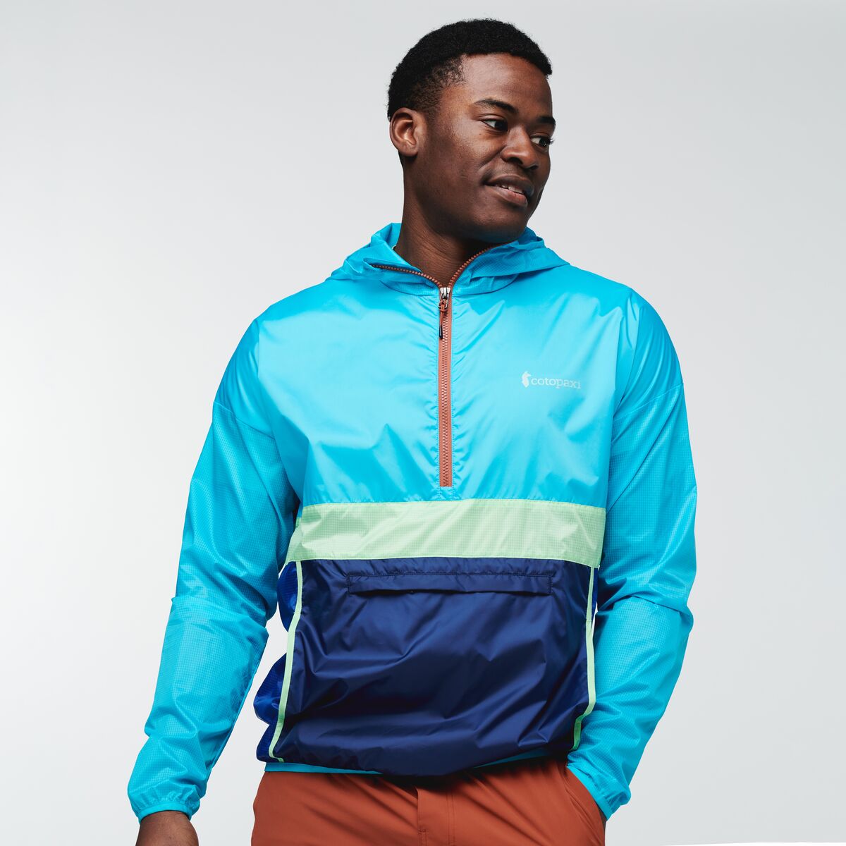 Teca Windbreaker Halfzip - Men's, Sea Salt