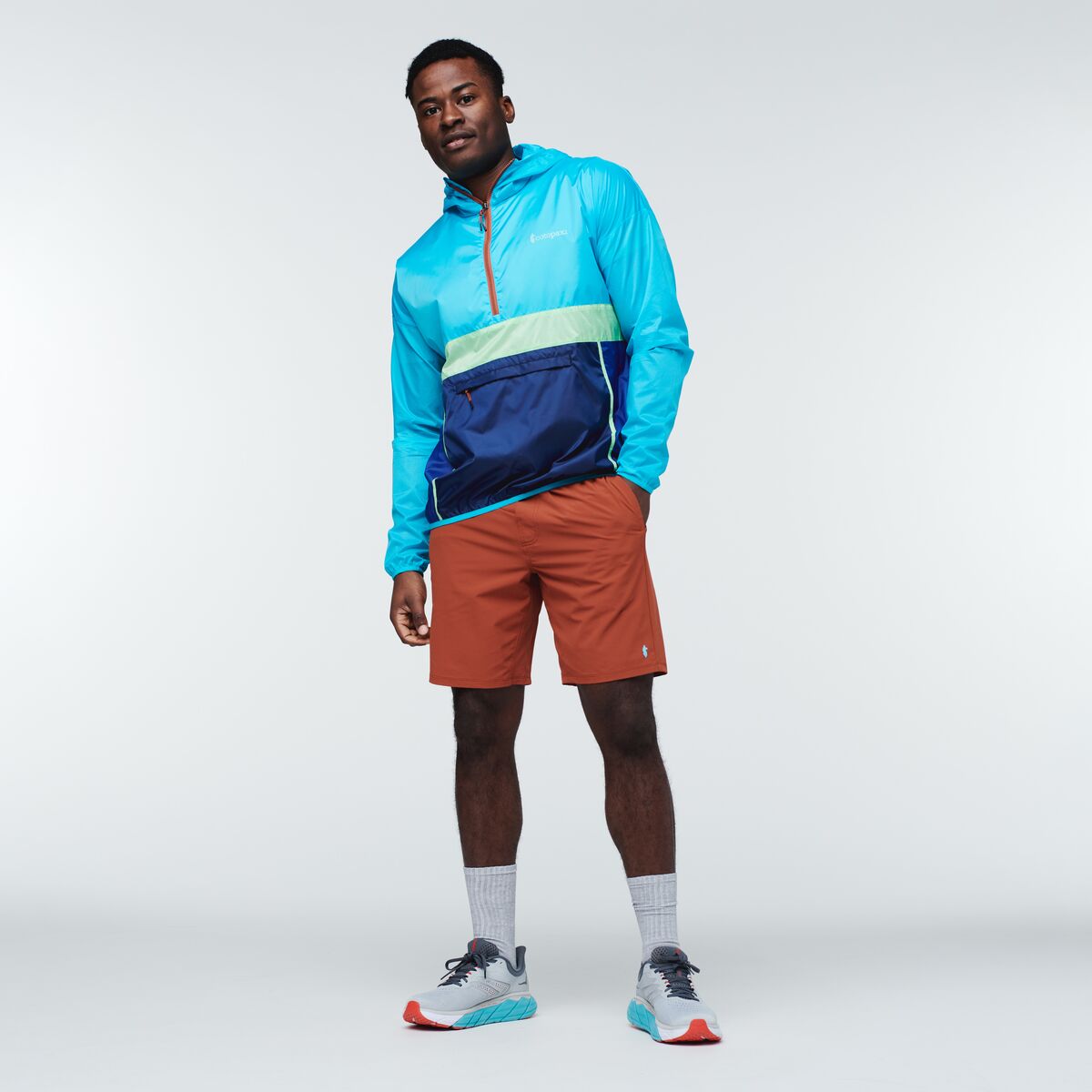 Teca Windbreaker Halfzip - Men's, Sea Salt