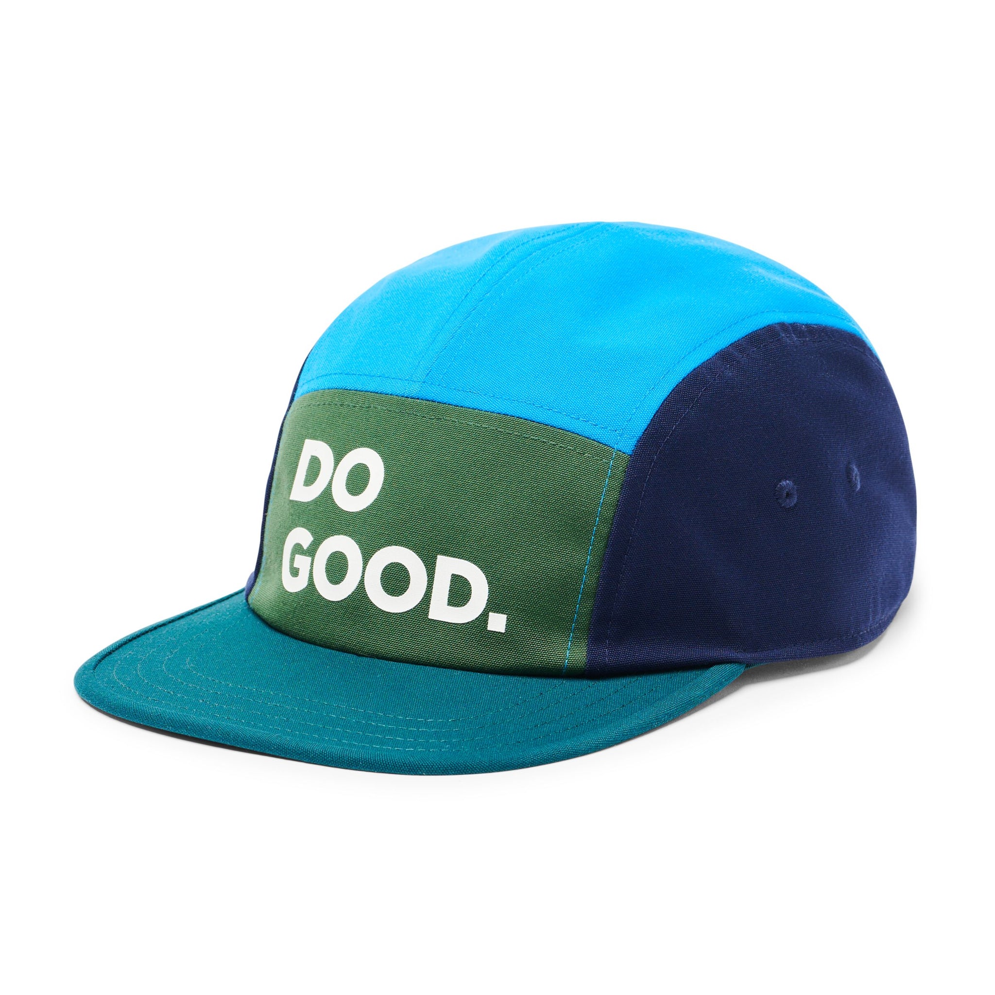 Do Good 5-Panel Hat - Unisex, Forest/Deep Ocean