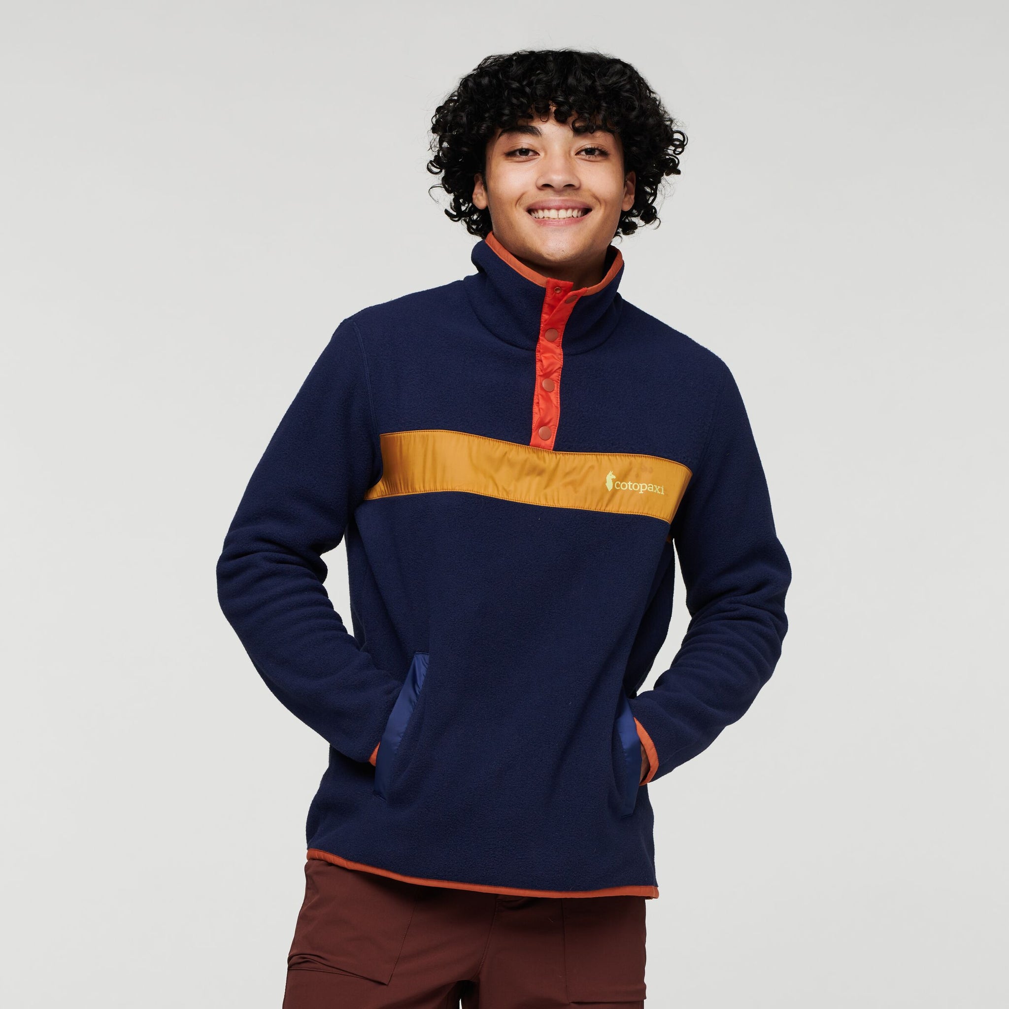 Teca Fleece Pullover - Recycled - Men's, Campfire