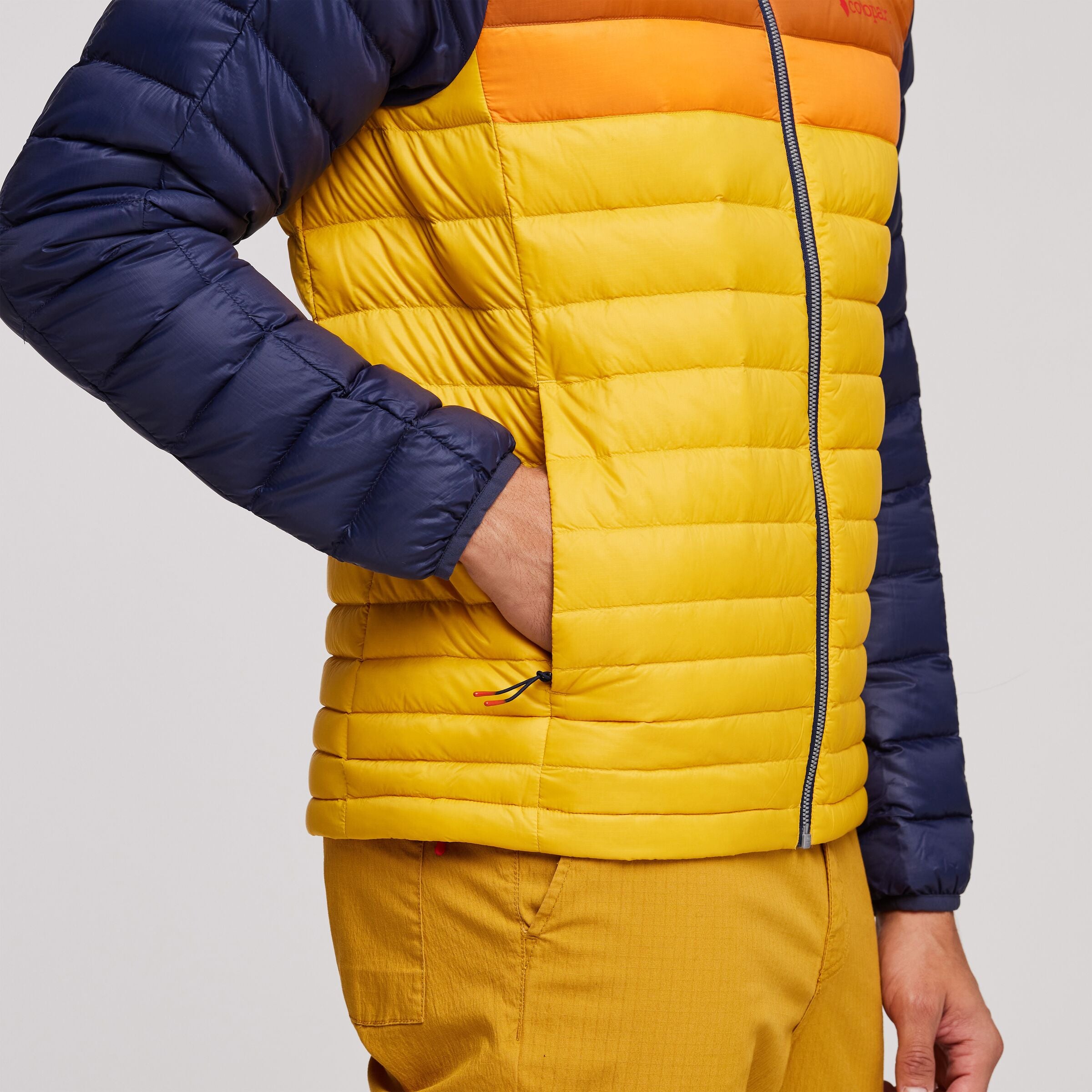 Fuego Hooded Down Jacket - Men's, Maritime/Sunset